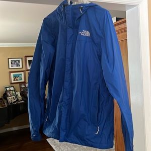 NorthFace Mens Small blue raincoat